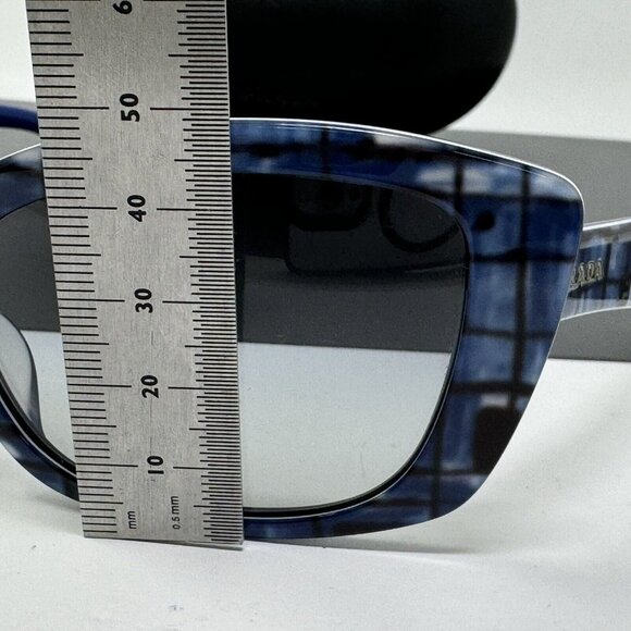 Prada Sunglasses SPR 03N Italy BF2-3M1 Size 57 [] 18 140 Blue Cat Eye - Picture 12 of 16